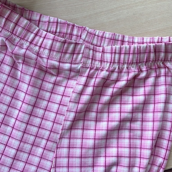 Plaid Pink Cozy Leggings - Picture 2 of 2